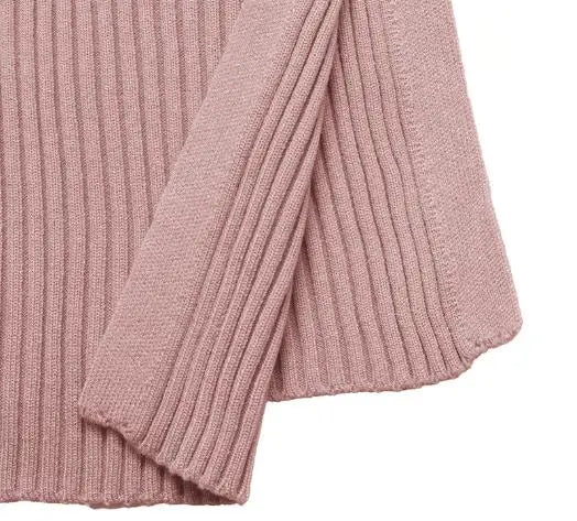 Ribbed Knit Square Neck Bodycon Sweater Dress