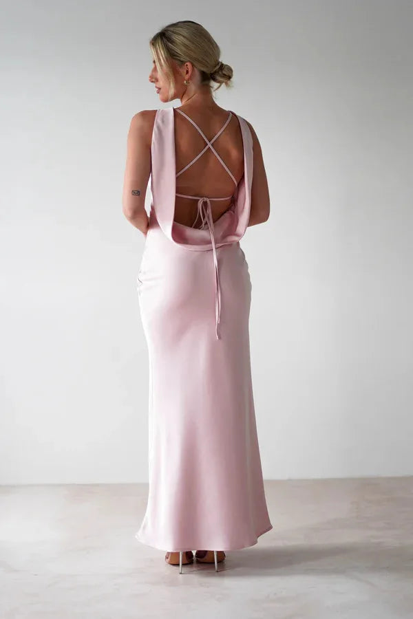 Satin Sleeveless Dress