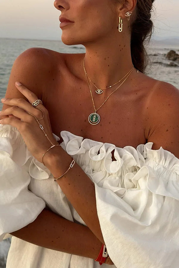 Side Slit Off-Shoulder Dress