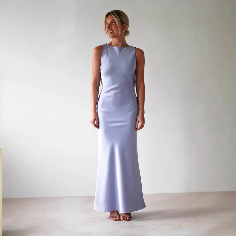 Satin Sleeveless Dress