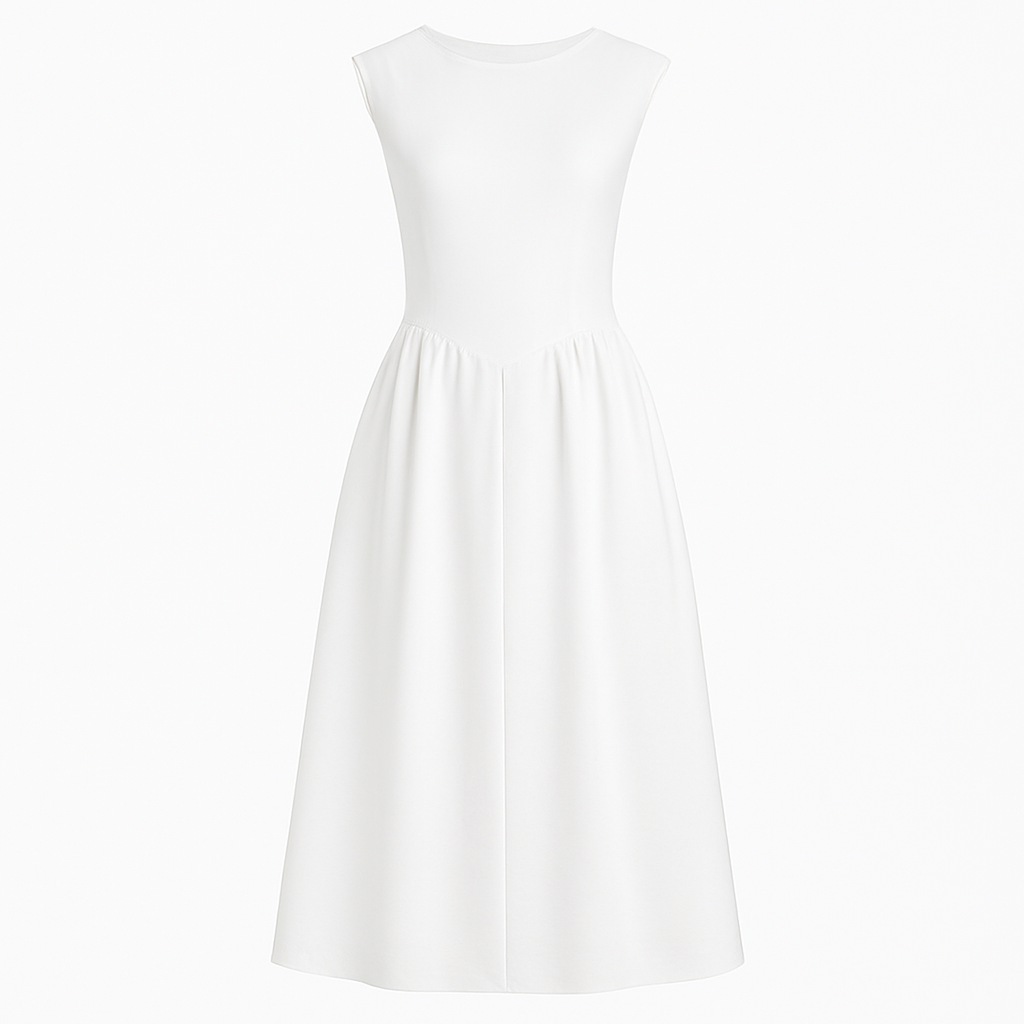 French Elegant Solid Color Dress