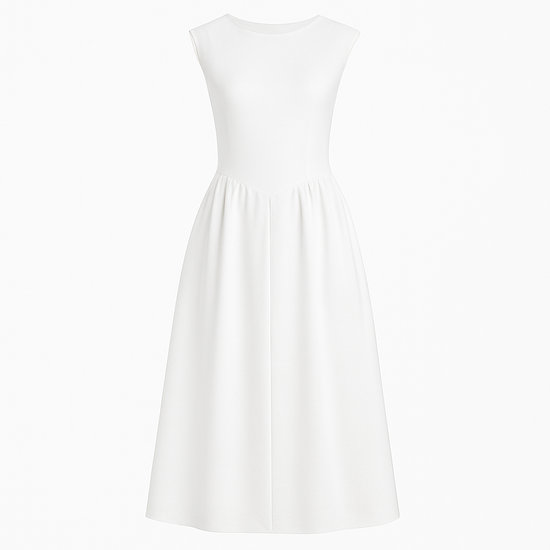 French Elegant Solid Color Dress