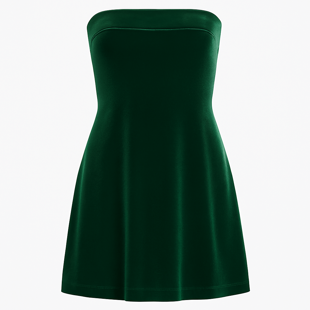 Elegant Strapless Hip Dress