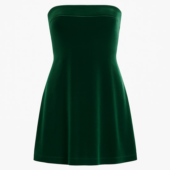 Elegant Strapless Hip Dress