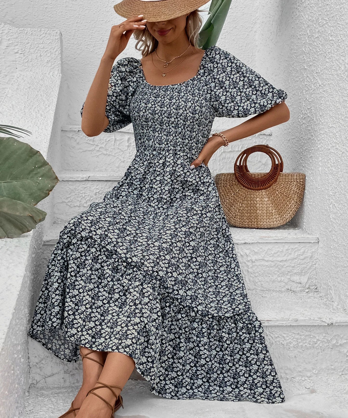 Floral Retro Elegant Dress