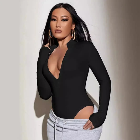 Mia’s Zip-Up Long Sleeve Bodysuit