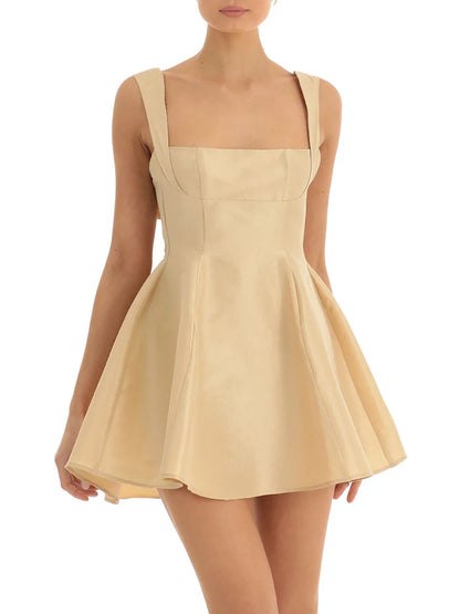 Eve´s Backless Square Neck Bow Prom