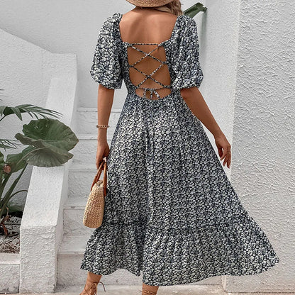Floral Retro Elegant Dress