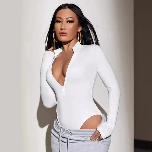 Mia’s Zip-Up Long Sleeve Bodysuit