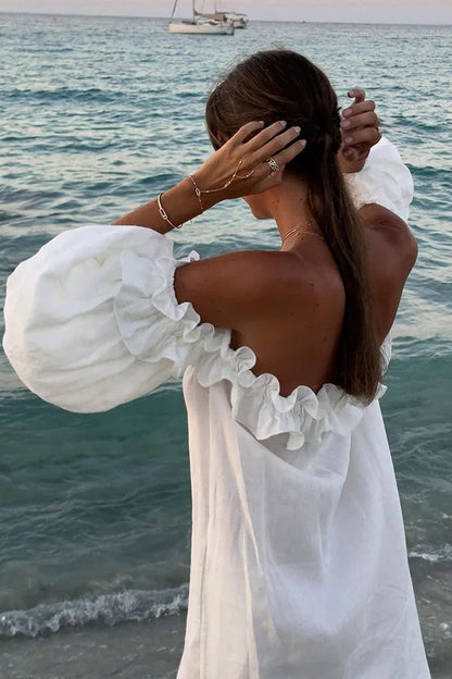 Side Slit Off-Shoulder Dress