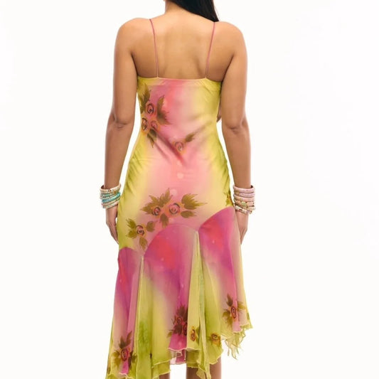 Sequin Asymmetrical Cami Dress