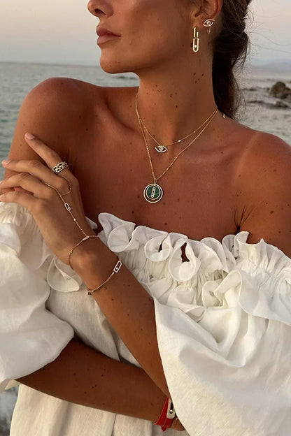 Side Slit Off-Shoulder Dress