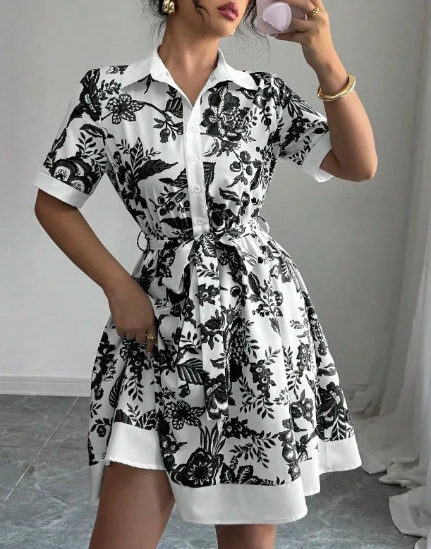 Summer Floral Print Dress