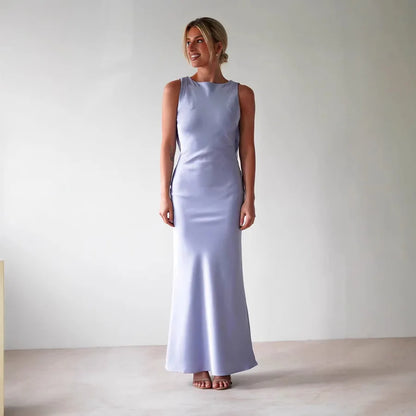 Satin Sleeveless Dress