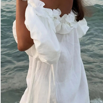 Side Slit Off-Shoulder Dress