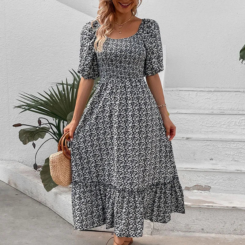 Floral Retro Elegant Dress